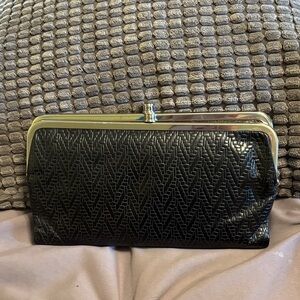 Hobo brand Black Clutch Bag - gently used.